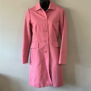 Express pink structured dress coat XS NWOT